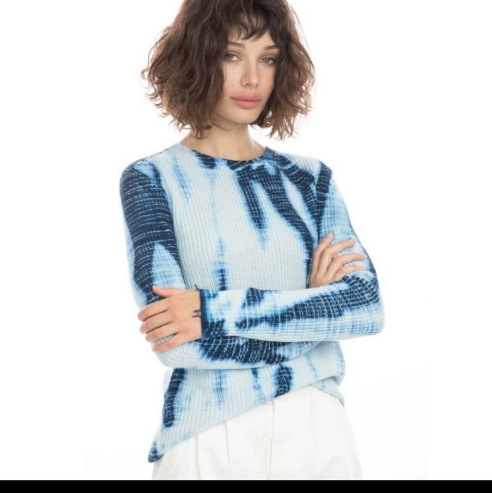 Generation Love Margot Indigo Tie Dye Sweater Size Medium